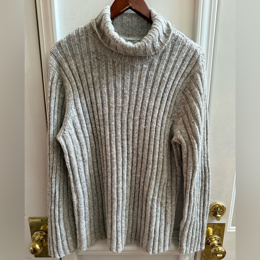 Cold water Creek Ribbed Turtleneck Sweater